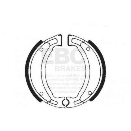 EBC GROOVED BRAKE SHOE SET (5)