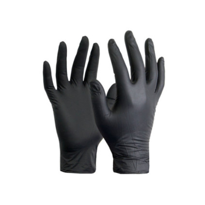 Hyper Nitrile Gloves Black (50-pack)