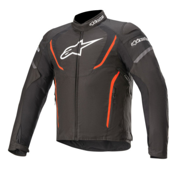 Alpinestars Jacket T-Jaws v3 Waterproof Black/Red Fluo 