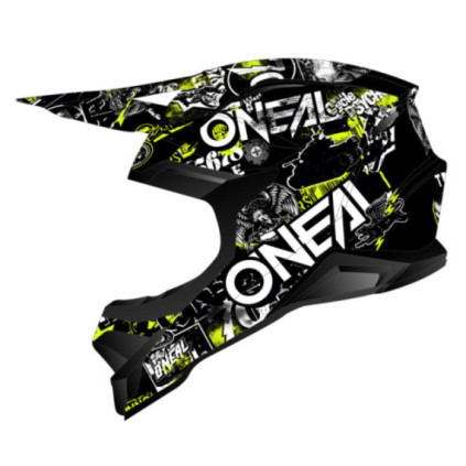 ONeal Helmet 2-serie Junior Attack Black/Yellow Fluo
