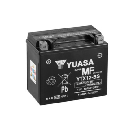 Yuasa Battery YTX12-BS (cp) with acidpack (4)