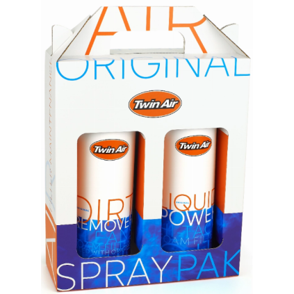 Twin Air Liquid Power Spray + Liquid Dirt Remover Spray Pak (2x500ml) (12) (IMO)