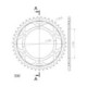 Supersprox Steel Rear Sprocket 865:43 Black