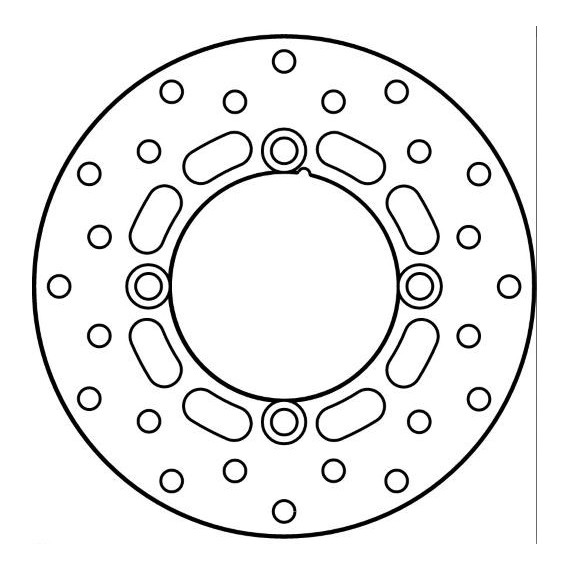 GOLDFREN Brakedisc rear KX80/85 01- 185mm