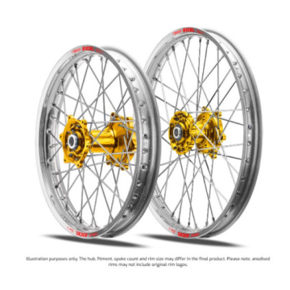 TALON Rear Wheel 19x2 15 Pro Billet EXCEL CR250 00-01 gold/silver