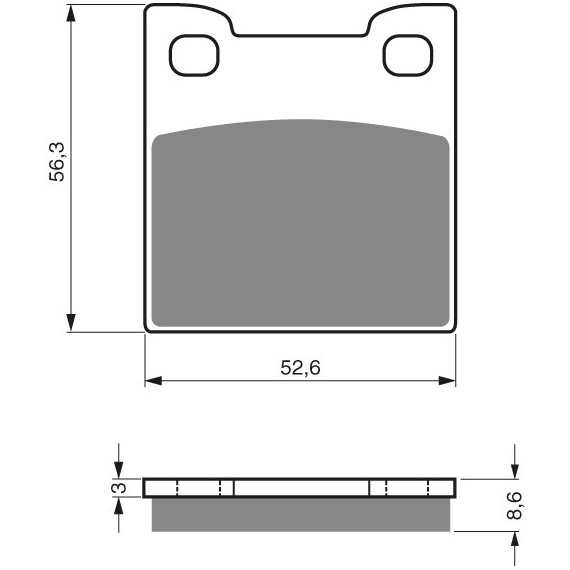 GOLDFREN Brake Pads 129 Ceramic carbon AD