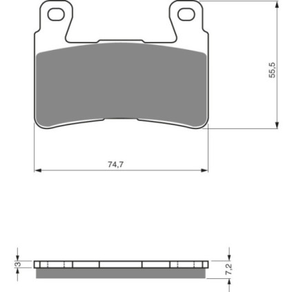 GOLDFREN Brake Pads 134 Ceramic Carbon S3