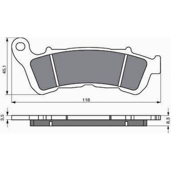 GOLDFREN Brake Pads 257 Ceramic Carbon AD
