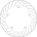 GOLDFREN brakedisc yd305 hd204 id181 t5