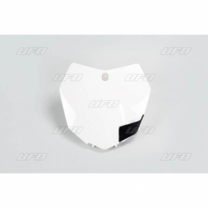 UFO Front number plate KTM125-525 SX/SXF 13-15 White