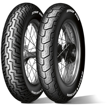 Dunlop D402F SW MT90B16 72H TL Fr. Harley-Davidson (Slim White Sidewall)