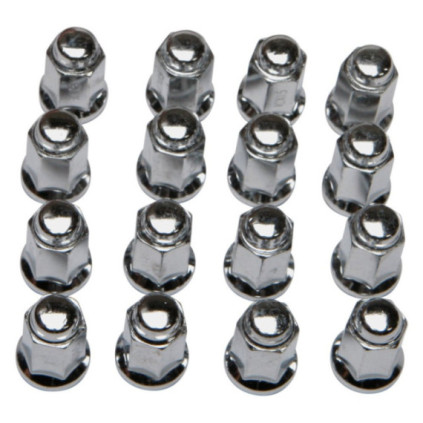 ITP Lug nut set 3/8-24 90° chrome 16 pcs