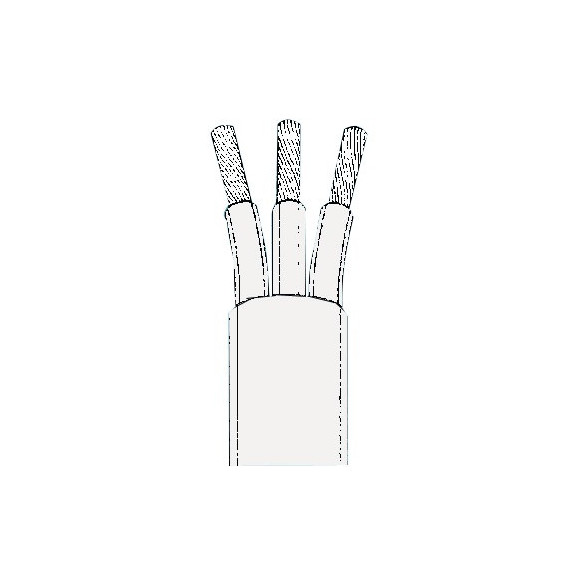 3 wires (r,b,bl) cable 2.5 mm (reel 50 m)