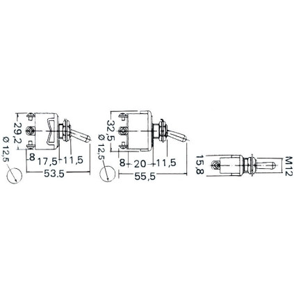 toggle switch ON-OFF 2ways 15A