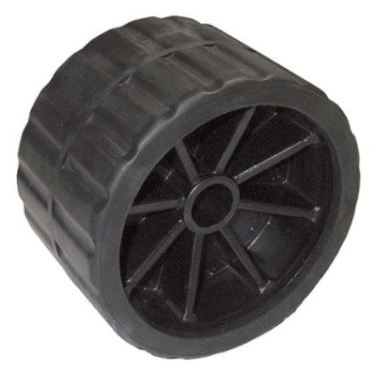 Side roller, black 75 mm Ø hole 18.5 mm