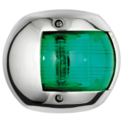 Compact 12 navigation light SS - green