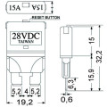 blade fuse resttable 5A 5 pcs/pack