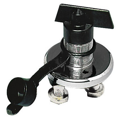 Battery swich with Key Chrome brass