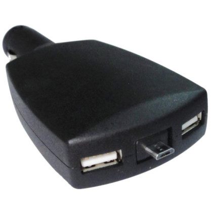 Double USB plug + Micro USB