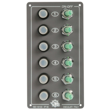 Elite six switches panel