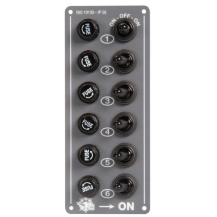six switches panel