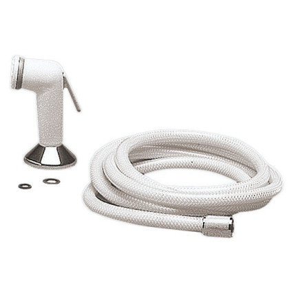 Utility shower 2,5m hose white