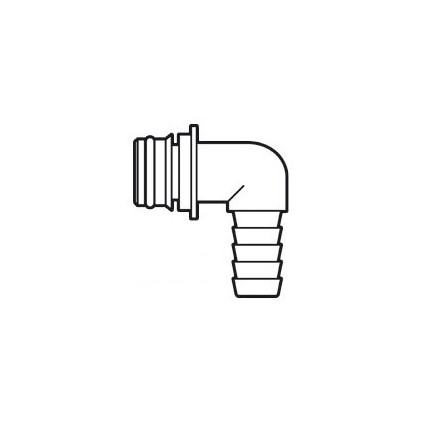 90° hose connector Ø 14mm