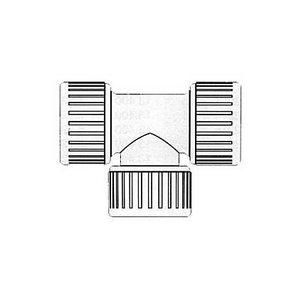Hydrofix 90° Tjoint fem 22