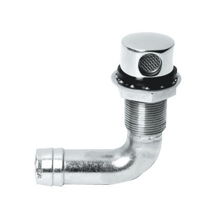 SS tank vent 90° 19mm