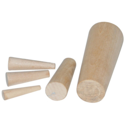 wood cone plugs, 10 pieces