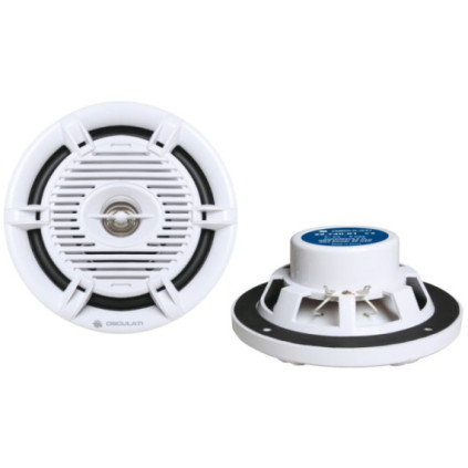 twin white speakers 160mm