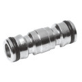 Two-way chr.brass connector