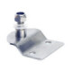 SS embossed plate w/pin