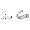 SS hook 15x5.7x35.8 mm