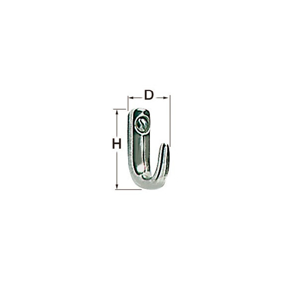 SS hook 47x27 mm