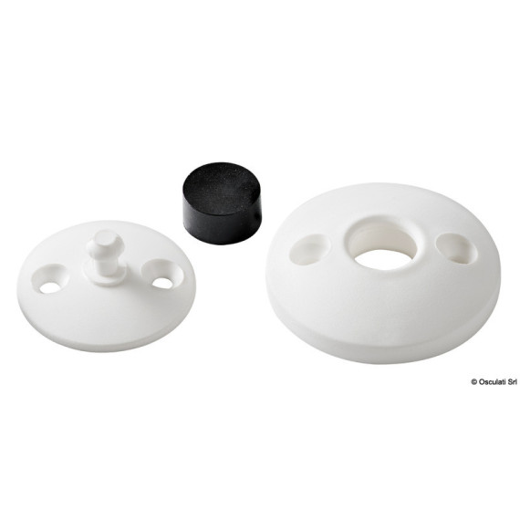 door stop, nylon+rubber,white