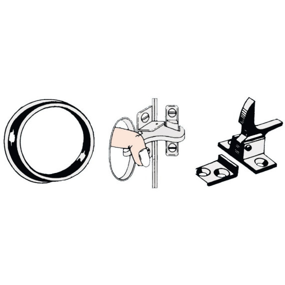 black nylon elbow catch