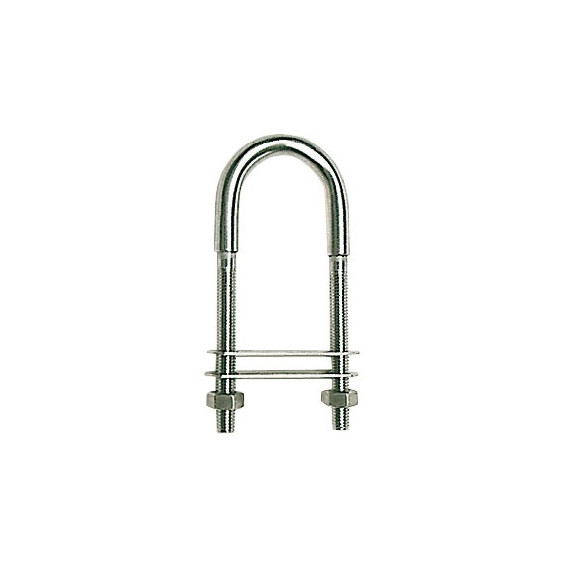 Osculati U-bolt AISI316 105mm w/two plates 75x40mm