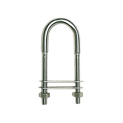 Osculati U-bolt AISI316 90mm w/two plates 45x13mm