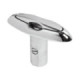 Osculati Push-up minicleat mirror-polished AISI316 134x41mm