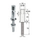 Osculati Stanchion base AISI316 25 x 1.5 mm