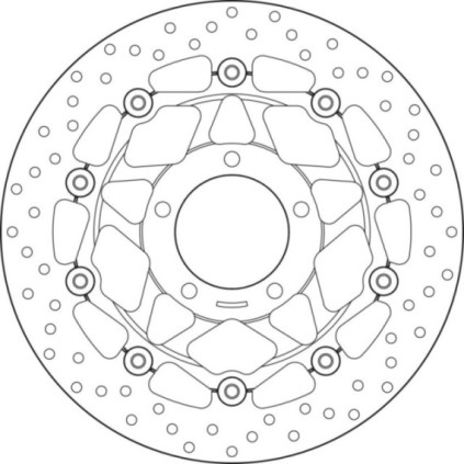 Brembo Serie Oro brakedisc floating