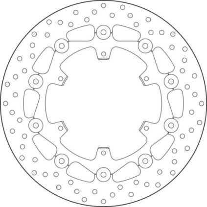  Brembo Serie Oro brakedisc floating