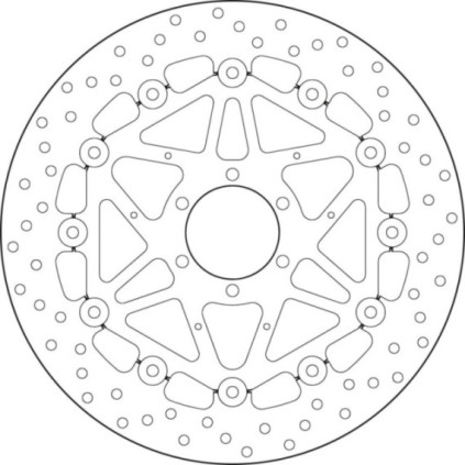  Brembo Serie Oro brakedisc floating