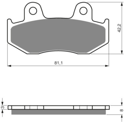 GOLDFREN Brake Pads 306 Ceramic Carbon S3