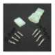 Electrosport 3-pin INLINE Sealed Connector Set - CLEAR