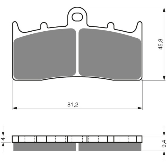 GOLDFREN Brake Pads 318 Ceramic Carbon S3