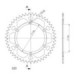 Supersprox Alu Rear sprocket Husqv. Red 47