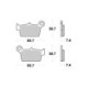 Sbs Brakepads Ceramic (861HF)