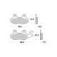 Sbs Brakepads Sintered rear